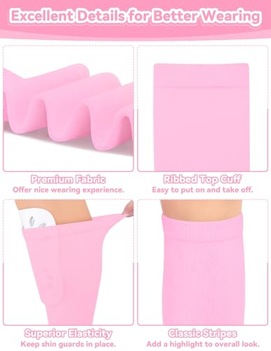 Image of Olreco Kids Soccer Socks Toddler Baseball Socks 3D Heel Youth Softball Sock for Girls Boys Football Accessories Cotton