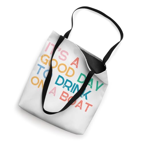 Bolsa Tote Unisex Retro "Good Day To Drink On A Boat" miniatura 2