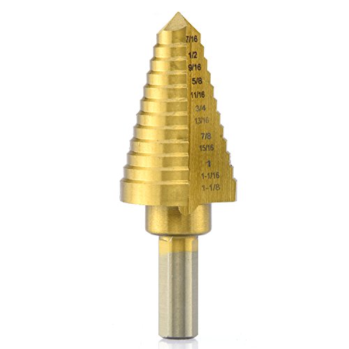 Neiko 10189A Titanium Step Drill Bit, High Speed Steel | 7/16