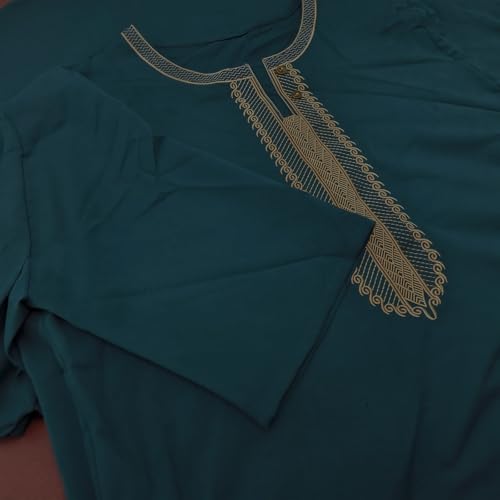 Caftán elegante tradicional árabe con corte maxi vestido de Dubai 5