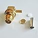 Connector RPSMA RP SMA Female 90 Degree Right Angle with O-Ring Bulkhead Panel Nut Crimp for RG316 RG174 RG179 LMR100 Cable
