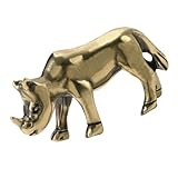 Figurine de rhinocéros - une finition soignée garantit la praticité et la durabilité, et la conception de la structure stable la rend stable.