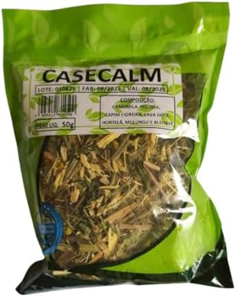 Calmante Chá Natural, Mistura de Ervas com Camomila, Hortelã, Mul...