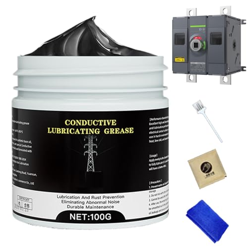 Paracaídas de grasa eléctricas: grasa de contacto eléctrico, lubricante conductivo, pasta grasa eléctrica | Lubricante eléctrico para automóviles, protege abrazaderas, bujías, cableado