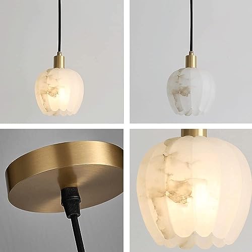 Lámpara de latón tipo calabaza ideal para crear ambiente cálido en el dormitorio y la mesita 7