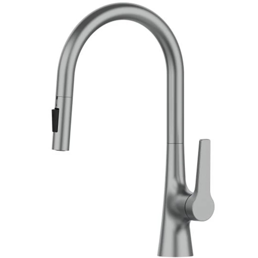 Grifo de cocina extraíble monomando mezclador para fregadero de latón con agua fría caliente