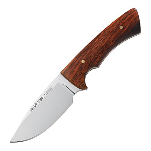 Muela Unisex – Erwachsene Rhino Cocobolo Messer, Silber, one Size