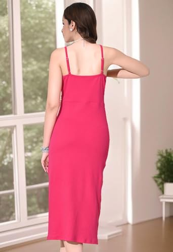Image of IUGA Women's Cut-Out Midi Dress with Side Slit | Elegant Bodycon Dress