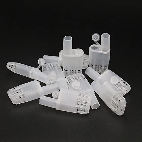 Abustle pig 20 peças de gaiolas de abelha rainha coletor de transporte de plástico sem enxerto apicu