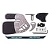 BICASTER Archery Finger Tab - Left Handed Genuine Leather + Aluminum Plate Adjustable for Recurve Bow (Small, Silver)