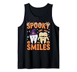 Photo Gallery spooky smiles carino halloween dente design canotta Photo Gallery spooky smiles carino halloween dente design canotta