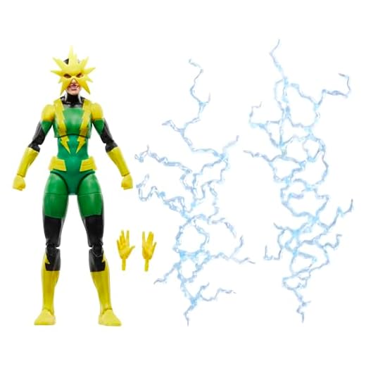 Marvel Legends Series: Electro (Francine Frye), figura colecionável retrô de 15 cm do HQ.