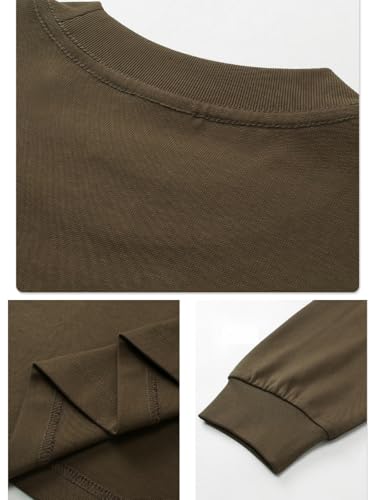 T-shirt manches longues homme faux deux pièces gris foncé XL, vêtement automne coupe ample