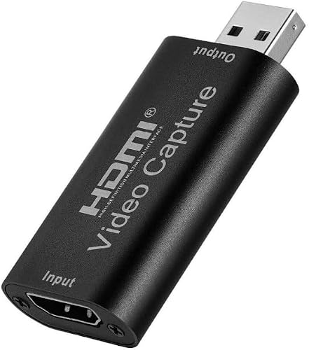 HDMI to USB 2.0 Video Capture Card, 1080p Full HD, for Live Streaming, Gaming, Camera and IPTV