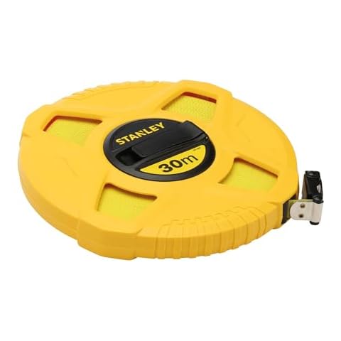 Stanley 0-34-297 Mètre À Ruban Fibre De Verre 30 M Jaune Fluo Cover