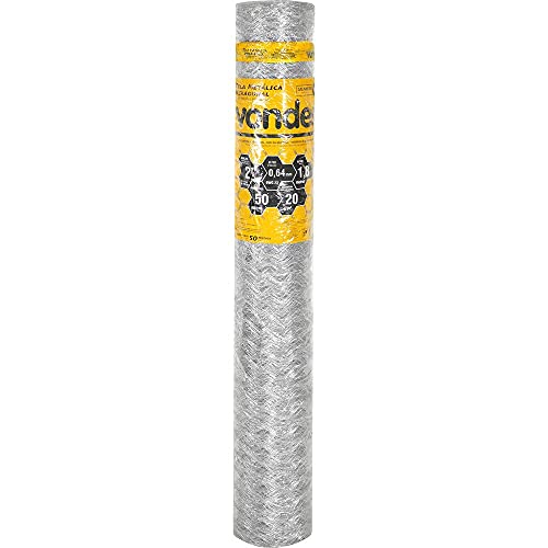 Tela Metálica Galinheiro Hexagonal Malha 2'' 23 Bwg x 1,8m com 50 metros Vonder