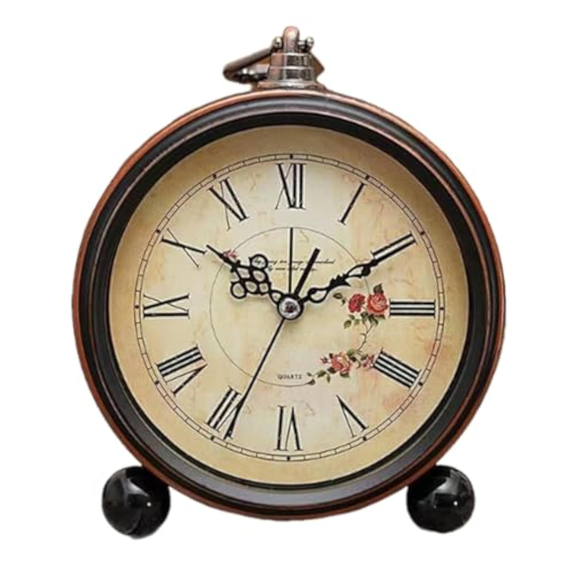 Elegant Non-Ticking Retro Design Table Clock