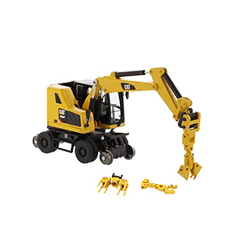 Diecast Masters 85612 - Caterpillar Mobilbagger M323F + Zubehör, detailgetreues H0 CAT Baufahrzeug in Metallbox, Maßstab… – Bild 3