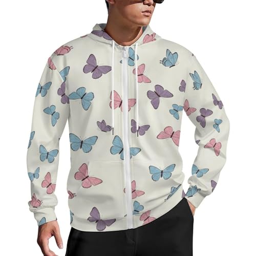 Chaqueta con capucha de manga larga para hombre miniatura 1