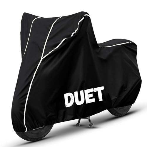 Image of Bike Cover for Duet 100% Waterproof, Dustproof & Scratch Resistant| Fully Bottom Elastic UV Resistant Heavy Duty Body Cover | All Weather Outdoor Use