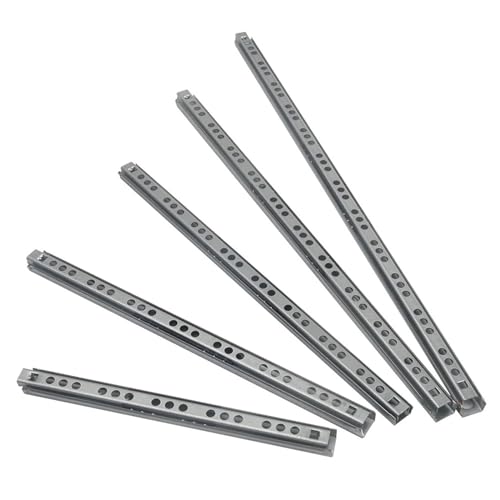 Tiroir bloqué solution guide à billes 17mm rail acier pour meuble - 5