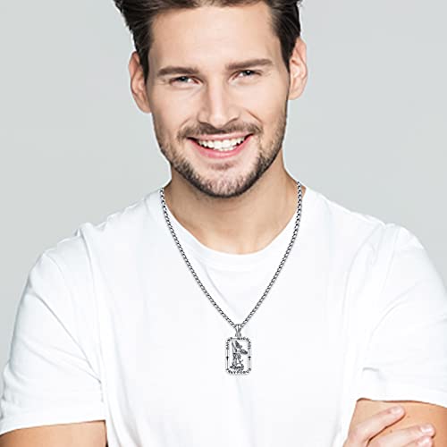 Brisskaari Saint Michael Necklace For Men Women 925 Sterling Silver Catholic Archangel St Michael Pendant Saint Patron Amulet Necklace Religious Jewelry Gifts #TOP2