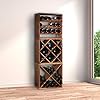Cantinetta Vino Modulo X-CUBE 50cm - Legno Abete, Tabacco, Per 24 Bottiglie, Espandibile