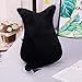 Plüsches Spielzeug ohne Gesicht für Katze, kreatives Teddy-Tier, Katze, hinterer Schatten, Plüschkissen, Kissen, Heimdekoration, Kinderspielzeug Laimi (Color : Negro, Size : Total Size 90cm)