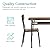 Best Choice Products 6-Piece 55in Modern Dining Set for Home, Kitchen, Dining Room w/Storage Racks, Rectangular Table, Bench, 4 Chairs, Steel Frame - Brown