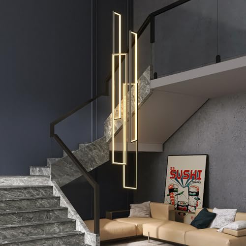 Lustre LED moderne à intensité variable 6 lumières pour escalier - 3