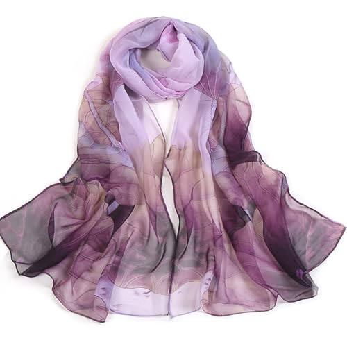 Scarfs for Women Lightweight Print Fashion Sunscreen Wraps Shawls Scarves for Women Elegant Sheer Scarfs