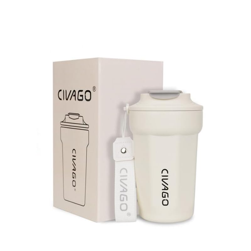 Copo Térmico Inox 380mL Garrafa Térmica Café Chá bebida gelada Revestimento Interno