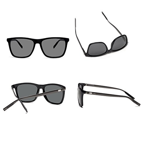 Image of Square Aluminum Magnesium Frame Polarized Sunglasses Spring Temple Sun Glasses
