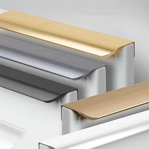 Poignée dissimulée en aluminium pour remplacer les boutons de meuble