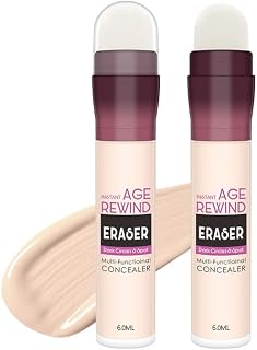 Beauty Brightener Hydrating Concealer Stick Instant Anti-Age Eraser Multi-Use Concealer Age Rewind Concealer, Highlighter, Self-Adjusting Shades