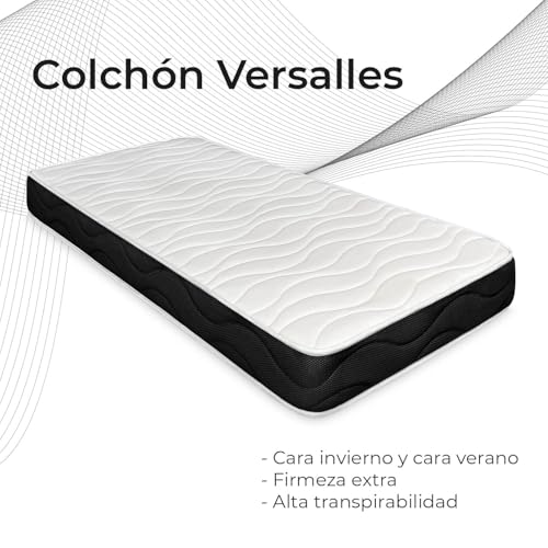 Miniatura 4 de Somnia Descanso - Colchón Viscoelástico Versalles Reversible, Con Viscosoft, Firmeza Y Confort, Firmeza Media-Alta, Cara Invierno-Verano 135x190