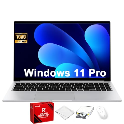 Samsung Galaxy Book4 15.6" Laptop, Intel Core 7 150U 10-Core Processor, 16GB RAM 512GB SSD, FHD Display, Copilot AI PC, Backlit Keyboard, Long Battery, Win 11 Laptop for Business Work Study