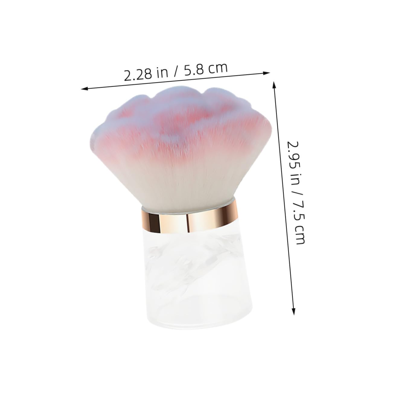 Brosse À Ongles Souple En Forme De Fleur Outil De Dépoussiérage Pour Poudre Ongles Nettoyage Nail Art Portable Pour Salon Et Usage Domestique 2.95X2.28X2.28In