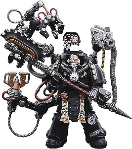 JOYTOY 1/18 Warhammer 40,000 Action Figure Iron Hands lron Father Feirros Collection Model (4 inch)