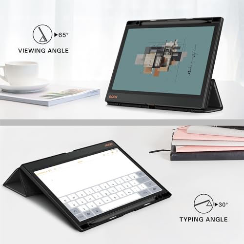 Coque BOOX Note Air4 C transparente en polycarbonate avec support stylo