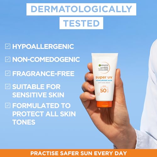 Garnier Ambre Solaire Anti-age, Face Protection Cream SPF50, Super UV, 50ml - Image 5