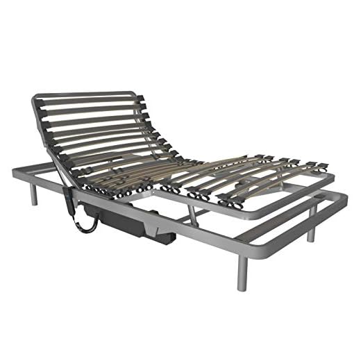 Cama articulada eléctrica reforzada Basic 90x190 cms. Somier reforzado con mando a distancia por cable Uso geriátrico y doméstico Se suministra totalmente montada y con servicio express en stock