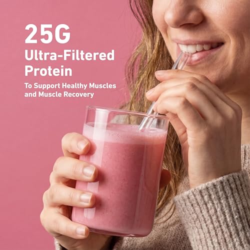 Image of Isopure Zero Carb 100% Pure Whey Isolate Protein Powder, Gluten Free, With Vitamins, Strawberries & Cream, 25g Protein Per Serving, 1 Lb, 15 Servings (Packaging May Vary)