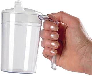 Homecraft Clear Polycarb Mug, Shatterproof Material, Choice of 2 Lids, Simple Drinking Cup