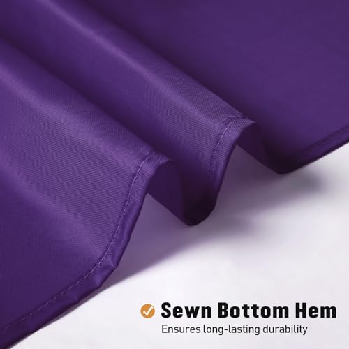 MitoVilla 2 Pack Purple Fabric Shower Curtain Liner - 72" W x 72" H, Simple Shower Curtain or Liner for Modern Neutral Hotel Bathroom Decor, Waterproof Cloth & Hotel Quality by MitoVilla - Used condition - Image 4