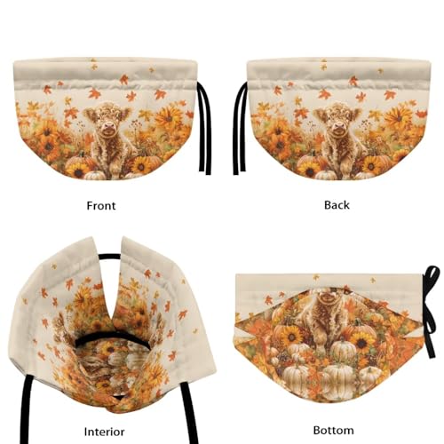 Image of Highland Cow Teapot Dust Cover Fall Tea Cosy for Teapots Keep Warm Insulated Tea Kettle Dust Cover for Party Home Decoration