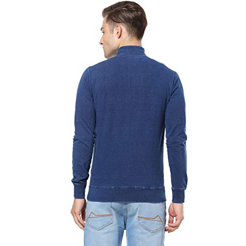 Image of CAHOOT Men Blue Zip Casual Jacket