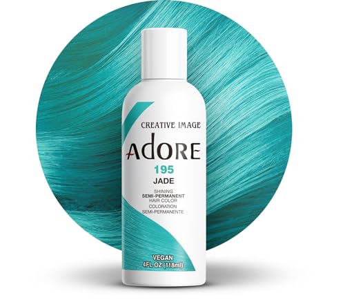Adore Semi Permanent Hair Color (195 Jade) | Vegan & Cruelty-Free Green Hair Dye | No Ammonia, No...