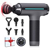 Valentines Gifts for Her Him Massage Gun Deep Tissue Portable Handheld Muscle Massager,Super Quiet Percussion Massager 20 Adjustable Speeds & 6Total Attachments