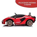 Mini Carro Elétrico 6V Lamborghini Sian... glide